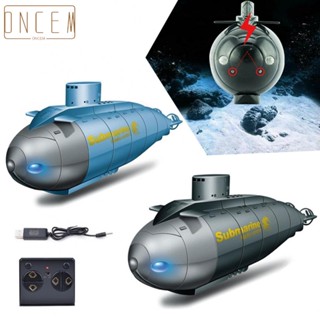 【ONCEMOREAGAIN】Mini RC Submarine Kids Gifts Remote Control 6 Channels Electric Diving Ship Boat