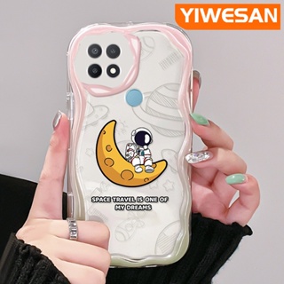 เคสโทรศัพท์มือถือแบบนิ่ม ใส กันกระแทก ลายการ์ตูนดวงจันทร์อวกาศ สําหรับ OPPO A15 A15s A35 4G