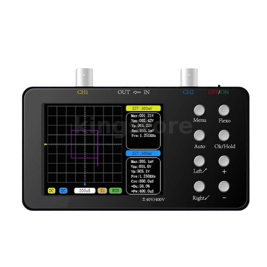 Sco2 ออสซิลโลสโคปดิจิทัล 50 เมตร 10MSa/S คีย์เดียว วัดแรงดันไฟฟ้าสูง