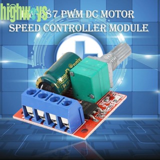 Hw-687 PWM โมดูลควบคุมความเร็วมอเตอร์ DC 4.5-28V LED [highways.th]