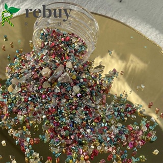 Rebuy หินคริสตัล พลอยเทียม ทรงไม่สมมาตร สําหรับตกแต่งเล็บ DIY