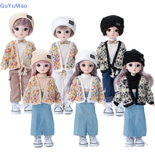 [cxGUYU] ชุดเสื้อผ้าตุ๊กตา 1/6 BJD 12 นิ้ว พร้อมกางเกง หมวก ถุงเท้า เสื้อกันหนาว BJD 30 ซม. 5 ชิ้น ต่อชุด PRTA