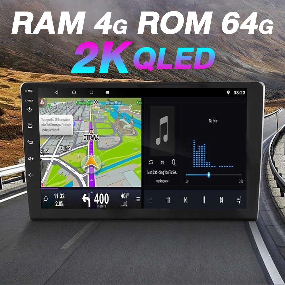 MAN [4+4 CORE QLED] จอแอนดรอยด์ติดรถยนต์ จอ android ติดรถยนต์ 9 นิ้ว จอ แอนด์ดรอย 10 นิ้ว 2din android GPS apple carplay
