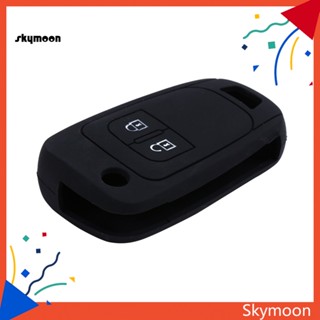 Skym* เคสกุญแจรีโมตรถยนต์ ซิลิโคน 2 ปุ่ม สําหรับ Opel