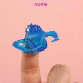 Aroma หุ่นสวมนิ้วมือ ของเล่นเพื่อการศึกษา บทบาทสมมติ ของเล่นเด็ก ของขวัญสัตว์ ของเล่น หุ่นตุ๊กตา ปาร์ตี้ ถุงฟิลเลอร์ หุ่นมือ