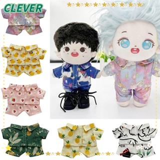 Clever ชุดเสื้อเชิ้ต ผ้าฝ้าย ขนาดเล็ก 15 ซม. สําหรับตุ๊กตา