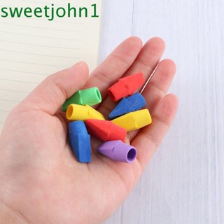 Sweetjohn ยางลบดินสอ อุปกรณ์การเรียนในห้องเรียน คละสี สําหรับเด็ก