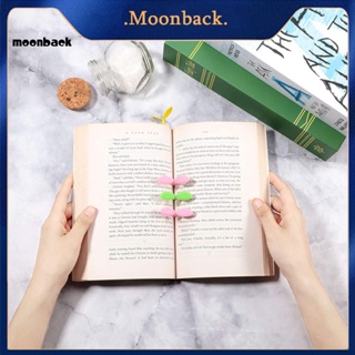 &lt;moonback&gt; ที่คั่นหนังสือ แบบนิ่ม เป็นมิตรกับสิ่งแวดล้อม สําหรับคุณครู อ่านหนังสืองอก 3 ชิ้น