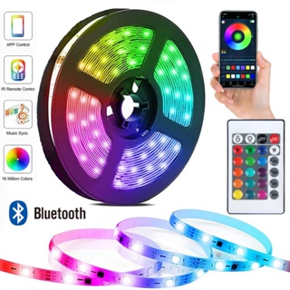 แถบไฟ Led RGB บลูทูธ 24 คีย์ พร้อมรีโมตคอนโทรล สําหรับตกแต่งห้องนอน