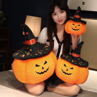 หมอนตุ๊กตานุ่ม รูปฟักทองตลก พร็อพสําหรับถ่ายรูปฮาโลวีน