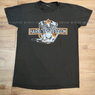 HARLEY DAVIDSON เสื้อวง เสื้อทัวร์เสื้อฮาร์เลย์ ทรงงานเก่าวินเทจ