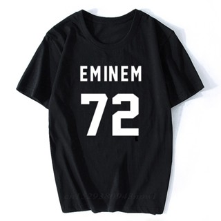 เสื้อผู้ชายเท่ เสื้อยืด Eminem EMINEM 72 พิมพ์กลับเสื้อยืดสีขาวชายเสื้อยืดคอตตอนลําลองเสื้อตลก Camiseta Mujer_03