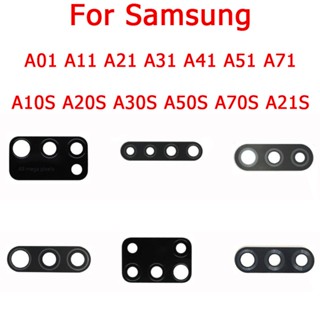 ฝาครอบเลนส์กล้องด้านหลัง พร้อมสติกเกอร์ สําหรับ Samsung A01 Core A11 A21 A31 A41 A51 A71 A10S A20S A30S A50S A70s A21S