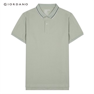 GIORDANO เสื้อโปโลผู้ชาย Mens Tapered Polo 01012018