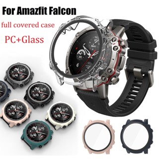 เคส PC และกระจกนิรภัย กันกระแทก สําหรับ Amazfit Falcon Amazfit Falcon