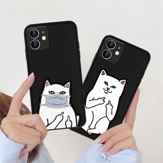 Bad Cat Case for IPhone 14 13 12 11 Pro Promax 14Plus Mini  X XS XR XSMAX 6 6s 5 5S 6plus/6splus 7 8 + SE2020 7plus/8Plus Soft Matte Casing DC