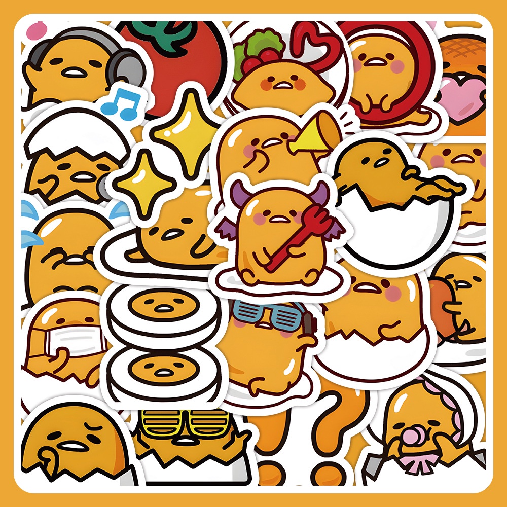 60ชิ้น/เซ็ต กุเดทามะ . สติ๊กเกอร์จิ๋ว สติ๊กเกอร์ DIY Fashion Doodle Decals