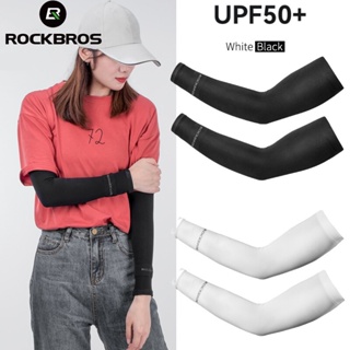 Rockbros ปลอกแขนกันแดด ป้องกันรังสียูวี สําหรับขี่จักรยาน เล่นกีฬากลางแจ้ง 1 คู่ 1 คู่