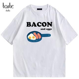 เสื้อแขนสั้น เสื้อไม่ต้องรีด เสื้อยืดผ้าหนา ราคาส่ง Bacon เสื้อยืดเบค่อน คุณภาพดีมากสั่งตัดเย็บโดยเฉพาะ cotton แท้ 100%