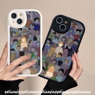 เคสโทรศัพท์มือถือคู่รัก แบบนิ่ม ลายการ์ตูน สําหรับ Vivo Y16 Y35 Y15A Y91C Y33s Y02 Y15s Y17 Y22 Y22s Y02s Y21 Y31 Y91 Y21A V23E Y20 Y11 Y15 Y51 Y12 Y30 V25 V23 Y20i V25E Y12i Y21s