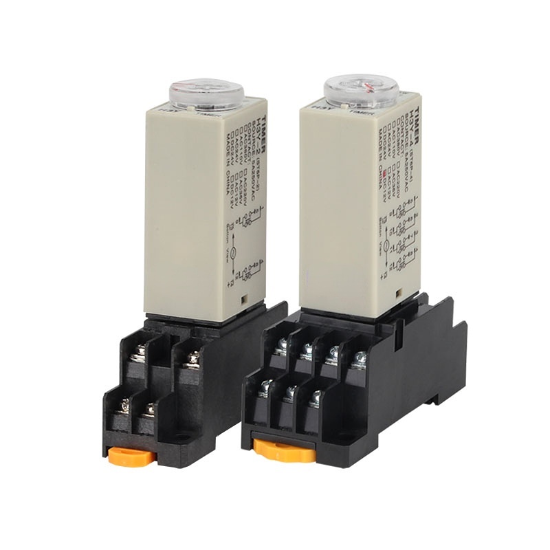 รีเลย์เวลา H3Y-2/4 power-on delay AC220V เงินติดต่อรีเลย์เวลาขนาดเล็ก DC24V 12V