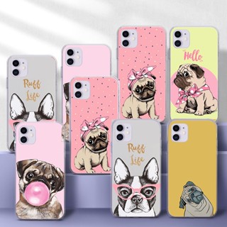 เคสโทรศัพท์มือถือแบบนิ่ม TPU ใส ลายสุนัขน่ารัก 54Q สําหรับ iPhone 5 5s se 6 6S 7 8 Plus