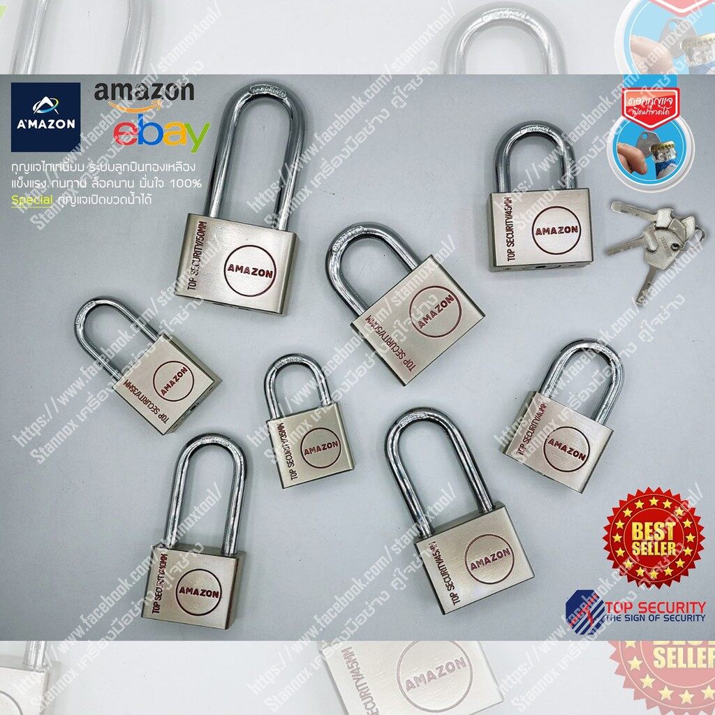 กุญแจระบบลูกปืน พร้อมลูกกุญแจ ล็อคประตู ใช้ล็อคบ้าน แบรนด์ Amazon - รูปที่ 3