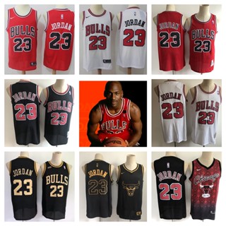 Chicago Bulls #23 Michael/Jordan เสื้อบาสเก็ตบอลชายสั้น -เสื้อยืดกีฬา