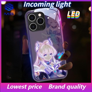 เคสโทรศัพท์มือถือ LED ลาย MG Genshin Impact Sangonomiya Kokomi สําหรับ iPhone 14Promax 14plus 13Promax 12ProMax 7plus 8plus XR XS X XSMAX 11ProMax 11pro