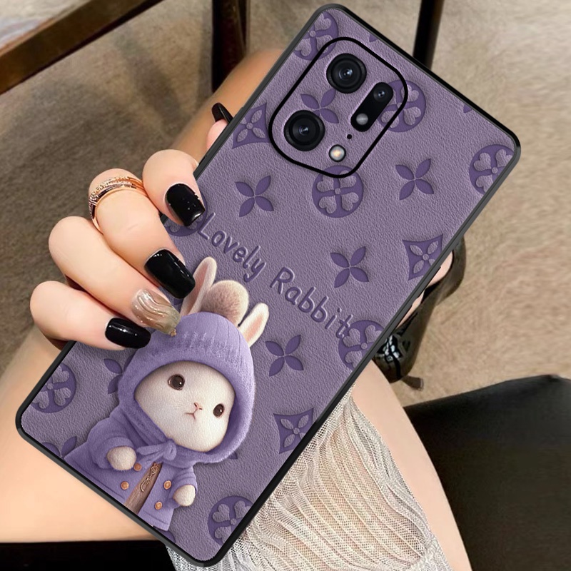 Dmy เคสซิลิโคนนิ่ม ลายกระต่ายน่ารัก กันกระแทก สําหรับ OPPO Find X5 pro X3 X2 A5 A9 A31 A17 A15 A16 A