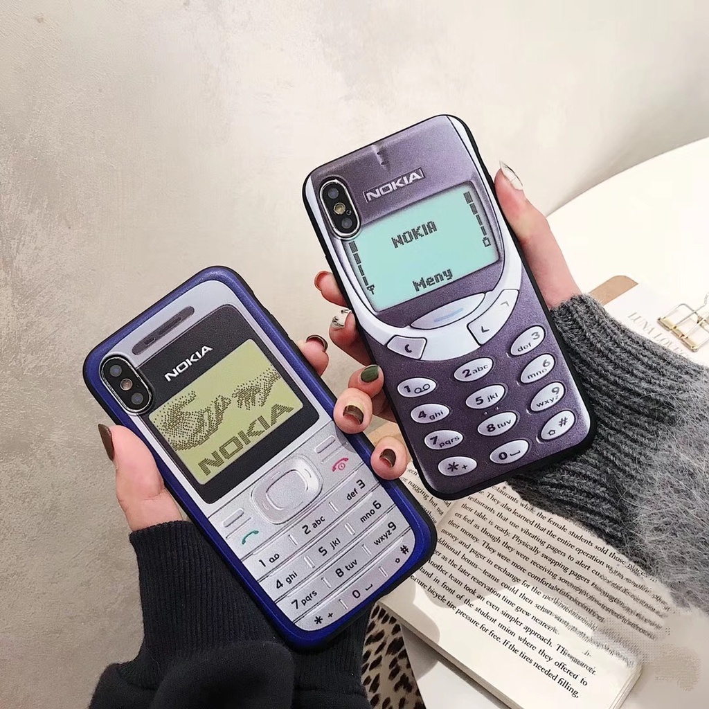 เคสโทรศัพท์มือถือ TPU แบบนิ่ม ลาย Nokia ป้องกันกล้อง สไตล์เรโทร สําหรับ Iphone 11 12 6 6s 7 8 Plus SE2020 12 13 Mini 11Pro 12 13 14 Pro MAX XR X XS MAX SE 2020