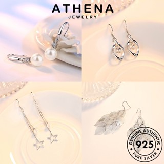 ATHENA JEWELRY ห่วง 925 ผู้หญิง ต่างหู Silver หนีบ เพชร ไข่มุก เครื่องประดับ ต้นฉบับ มอยส์ซาไนท์ แฟชั่น เกาหลี ตุ้มหู เครื่องประดับ เงิน แท้ M005