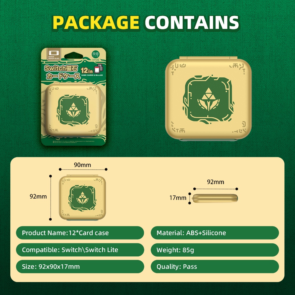 Iine Zelda Tears of the Kingdom กล่องตลับการ์ด 12 ใบ เข้ากันได้กับ Nintendo Switch & Switch Oled Game Cards ราคา ถูกที่สุด ดีลบีเคเค แกลเลอรีภาพที่ 5