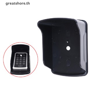 Greatshore ฝาครอบปุ่มกด โลหะ กันน้ํา กันฝน สีดํา สําหรับ Rfid