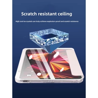 mini7 Crystal Glass Case for ipad gen11 เคสไอแพด gen7/8/910.2 air11 10.9 pro11 2020/air8 2024 gen10 เคสอะคริลิคฝาขุ่น