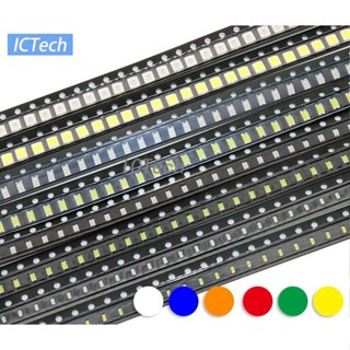 ชุดไฟ LED SMD 0603 0805 สีแดง สีเหลือง สีเขียว สีขาว สีฟ้า 100 ชิ้น