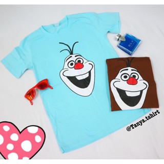 TOP CTเสื้อยืดลายการ์ตูนตุ๊กตาหิมะโอลาฟ Olaf