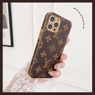 เคสป้องกันโทรศัพท์มือถือหนัง ชุบไฟฟ้า ลายดอกไม้ หรูหรา สําหรับ Apple iPhone 14promax 13 14 12 11P