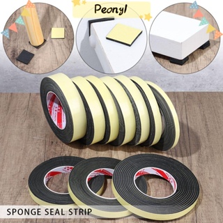 PENY 1pcs Home Improvement Single Sided Adhesive Hardware Rubber Strip Tape Seal Strip Sound insulation Window Door Weather Stripping Waterproof Bathroom Kitchen Foam Sponge