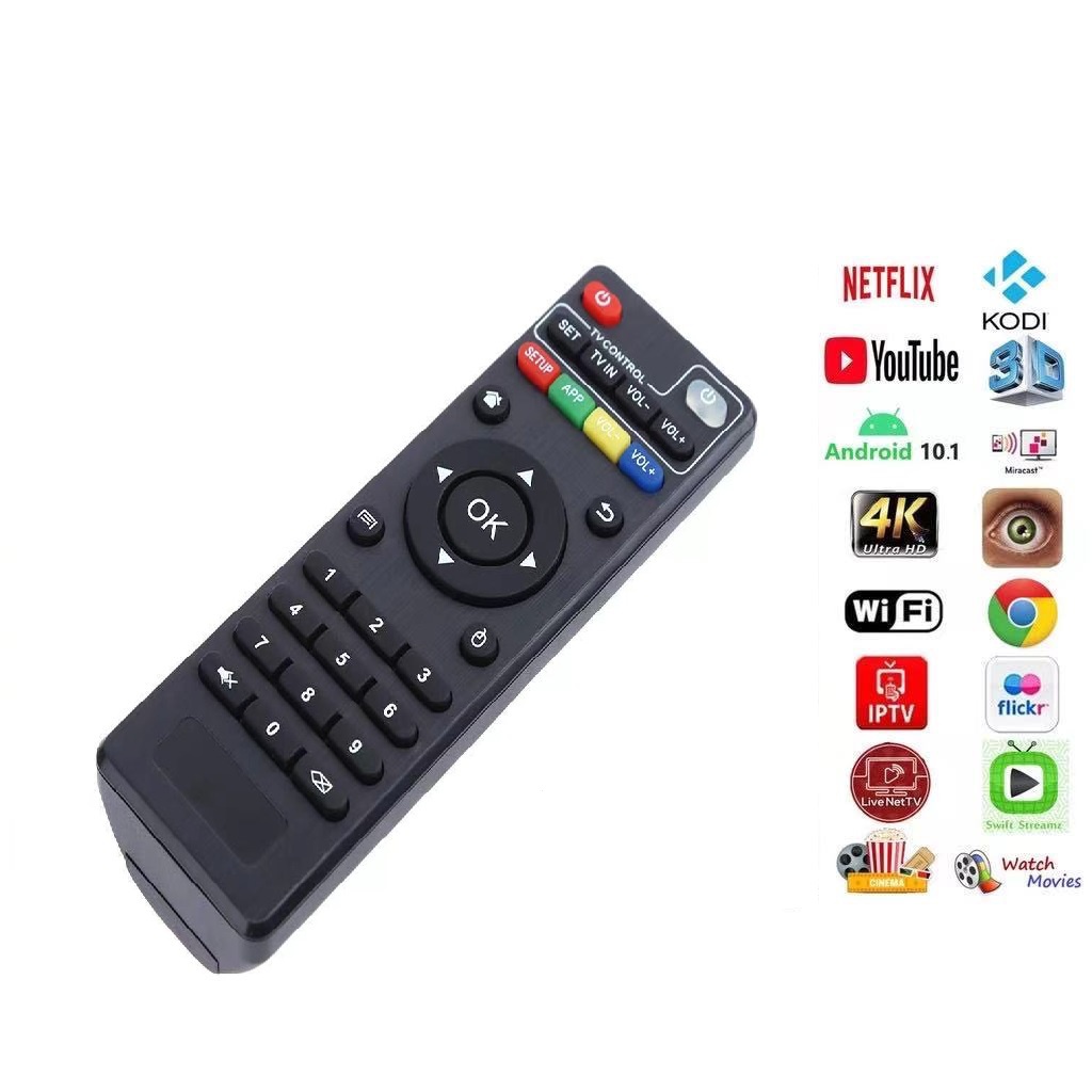 สําหรับรีโมทคอนโทรลทดแทนสากลสําหรับ MXQ PRO 4K Android Ultra HD TV Box