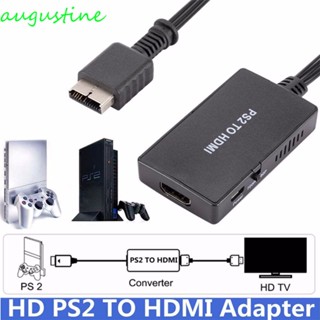 Augustine อะแดปเตอร์แปลงสัญญาณเสียงวิดีโอ เป็น HDMI PS2 เป็น HDMI PS2 เป็น HDMI 1080P 720P USB 5V HD Li