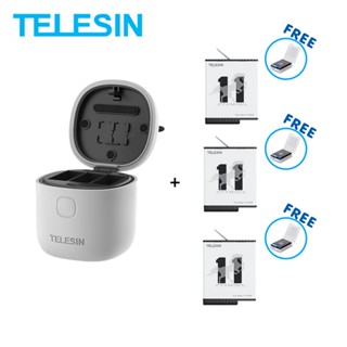 GoPro 11 / 10 / 9 Telesin Allin Box 3 in 1 Charger &amp; Card Reader &amp; Storage Box + Telesin Stamina Battery Endu...