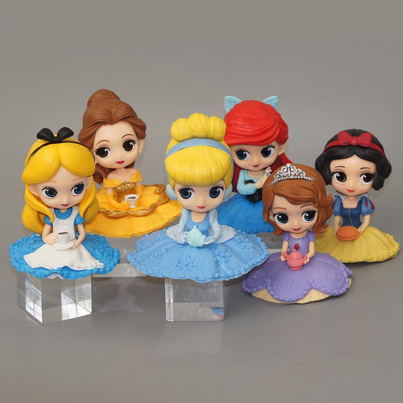 บิ๊กอายส์สโนว์ไวท์อลิซโซเฟียน้ําชายามบ่ายเจ้าหญิงเค้กของเล่นของขวัญวันเกิด