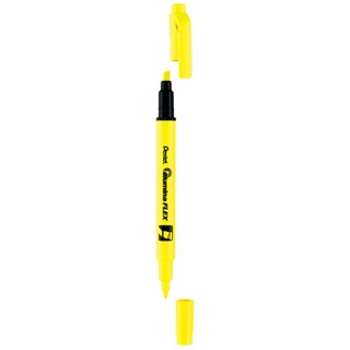 Pentel ปากกาเน้นข้อความ 2 หัว เหลือง   SLW11-G