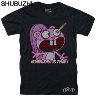 เสื้อยืดแขนสั้น คอกลม ผ้าฝ้ายแท้ พิมพ์ลายต้นไม้ Htf Happy Tree Friends สําหรับเด็กผู้ชาย และเด็กผู้หญิง