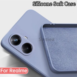 เคสโทรศัพท์มือถือ ซิลิโคนนิ่ม TPU กันกระแทก สีพื้น สําหรับ Realme C55 Realmec55 Realmi Realme C 55 C35 C31 C30 10 Pro + Plus Narzo 50A 50i Prime 4G 5G