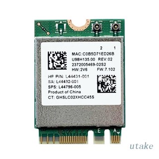 Utakee RTL8822CE การ์ด Wifi ไร้สาย 2.4 5.8g บลูทูธ 5.0 เข้ากันได้กับ 1200M