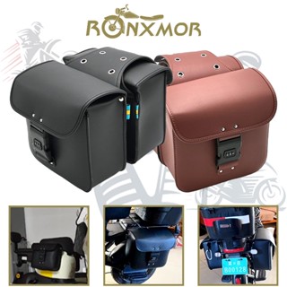 Ronxmor กระเป๋าด้านข้างรถจักรยานยนต์ สําหรับ Benelli TRK502 TRK502X Leoncino800 BJ500 Leonine 500 800 2 ชิ้น