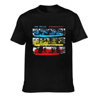 เสื้อยืด พิมพ์ลายกราฟิก The Police Uk Rock Synchronicity Concert สําหรับผู้ชาย