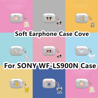 【imamura】เคสหูฟัง แบบนิ่ม ลายการ์ตูนผู้หญิงสวย สําหรับ SONY WF-LS900N